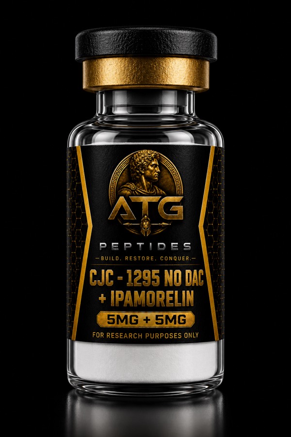 CJC-1295 No DAC + Ipamorelin 5mg + 5mg research compound vial