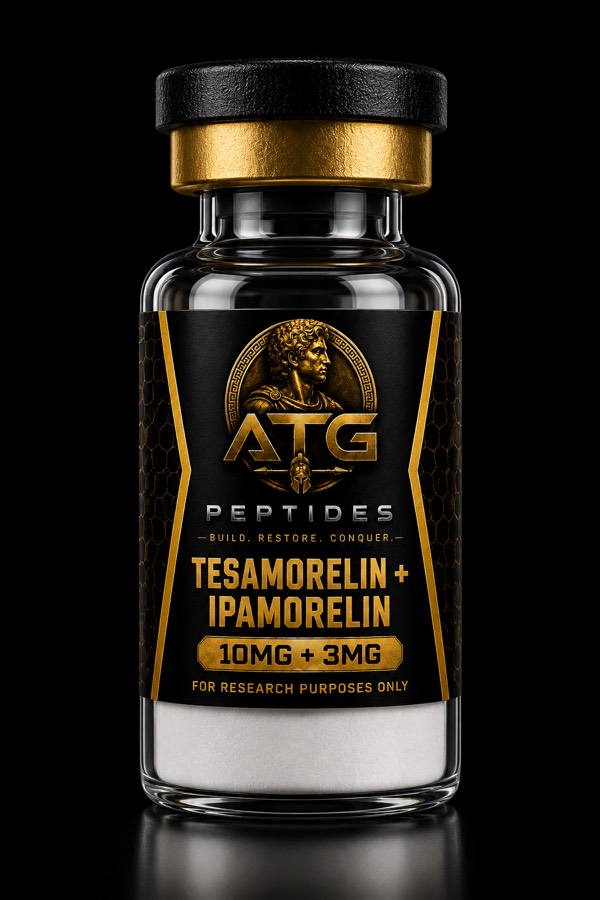 Tesamorelin + Ipamorelin 10mg + 3mg research compound vial
